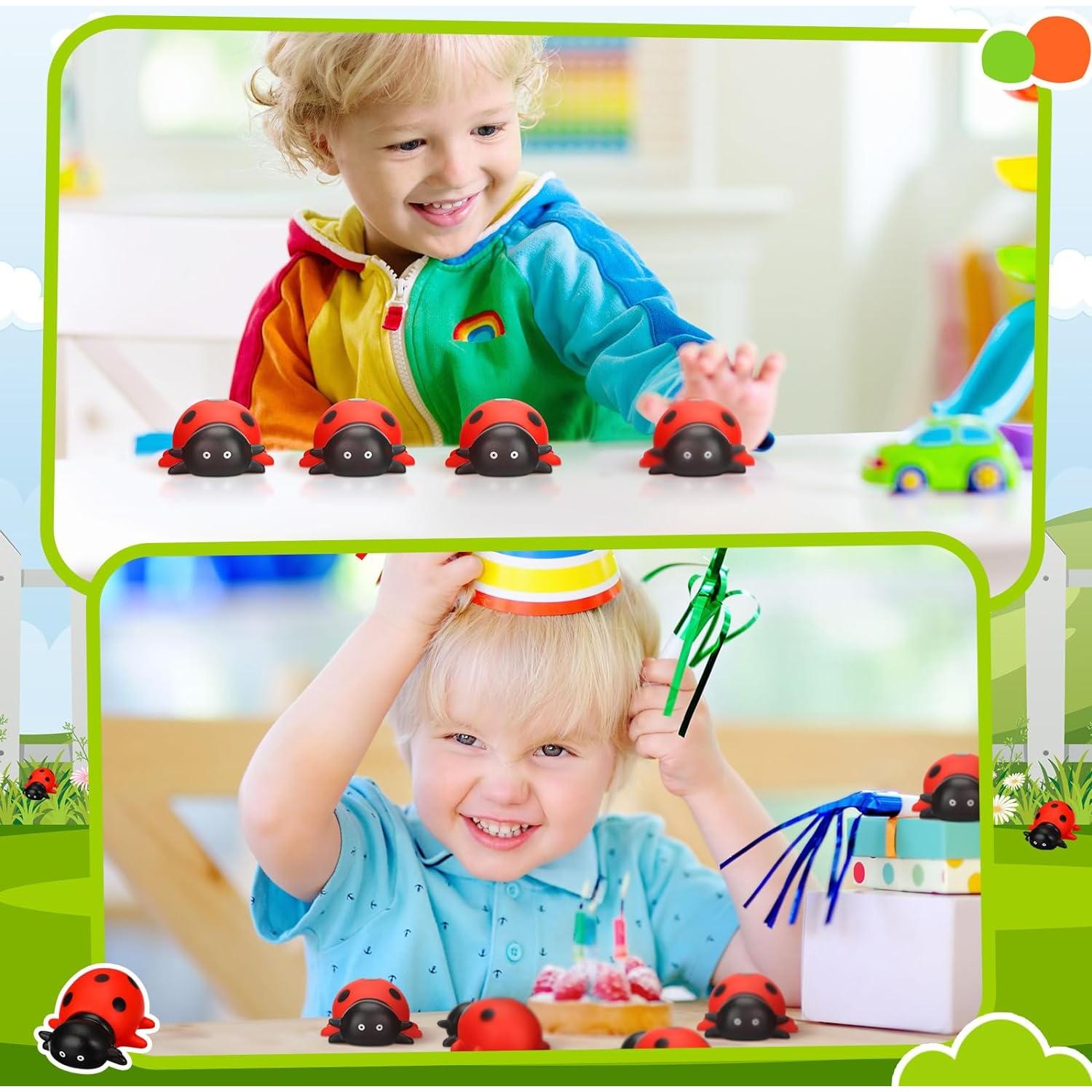 50 Juguetes de Baño de Mariquita de Goma Syhood - Flotantes