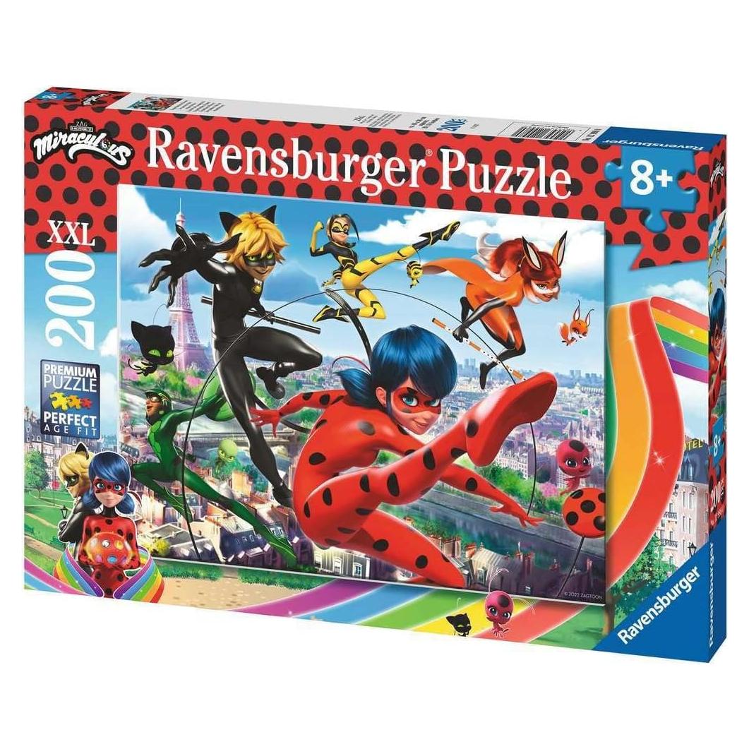 Rompecabezas Ravensburger Miraculous 200 Piezas XXL 49x36cm