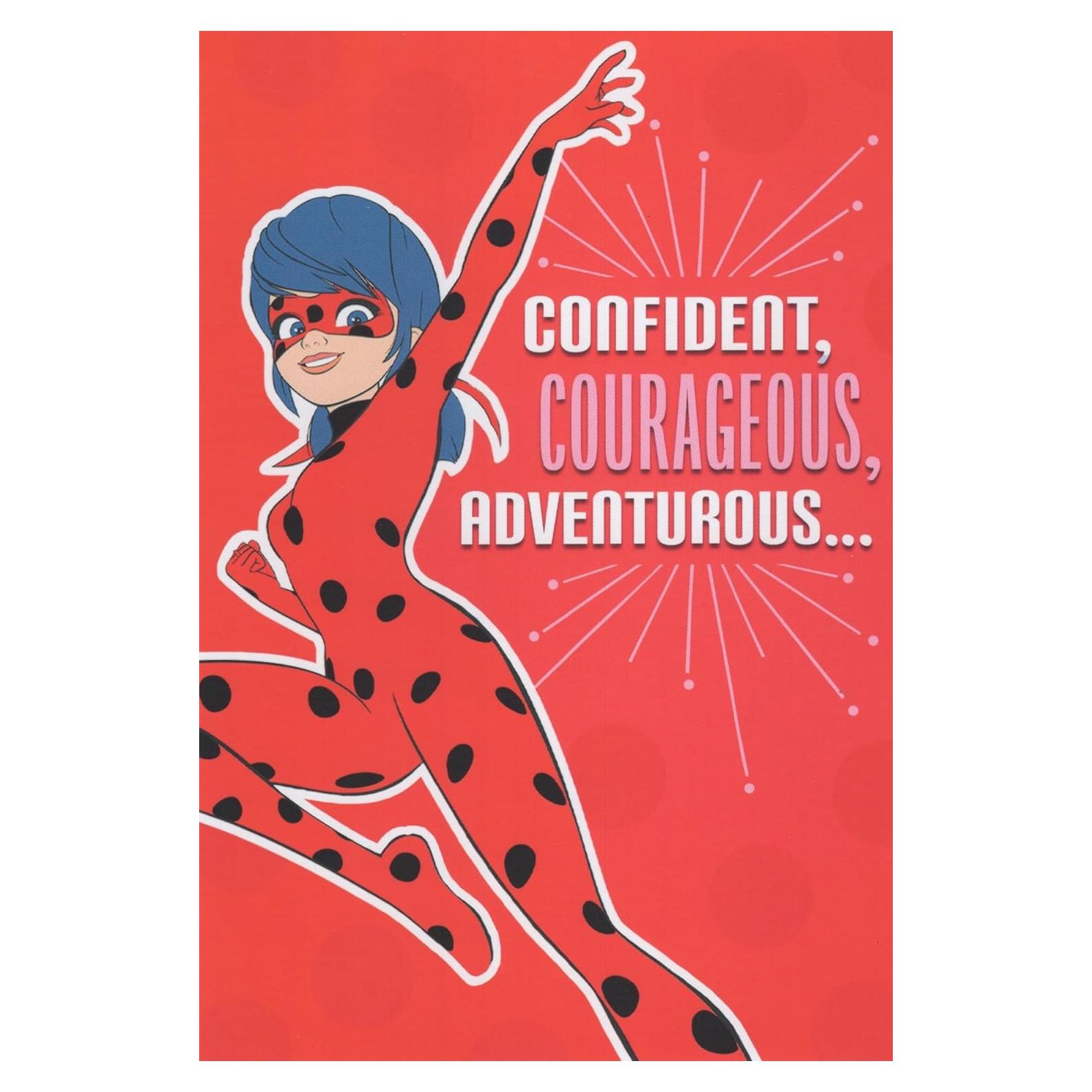 Tarjeta de Cumpleaños Miraculous Ladybug - Poder Femenino