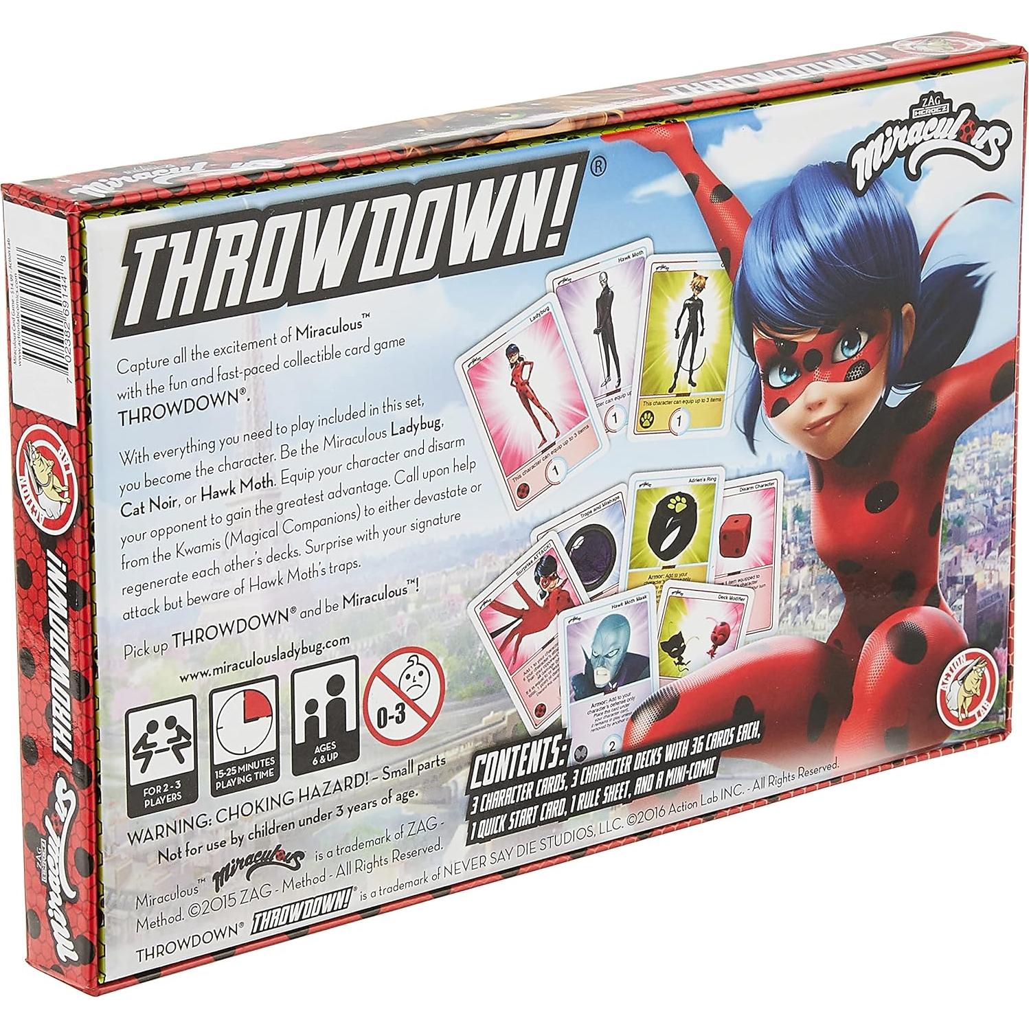 Juego de Cartas Miraculous Throwdown Nickelodeon 72 meses