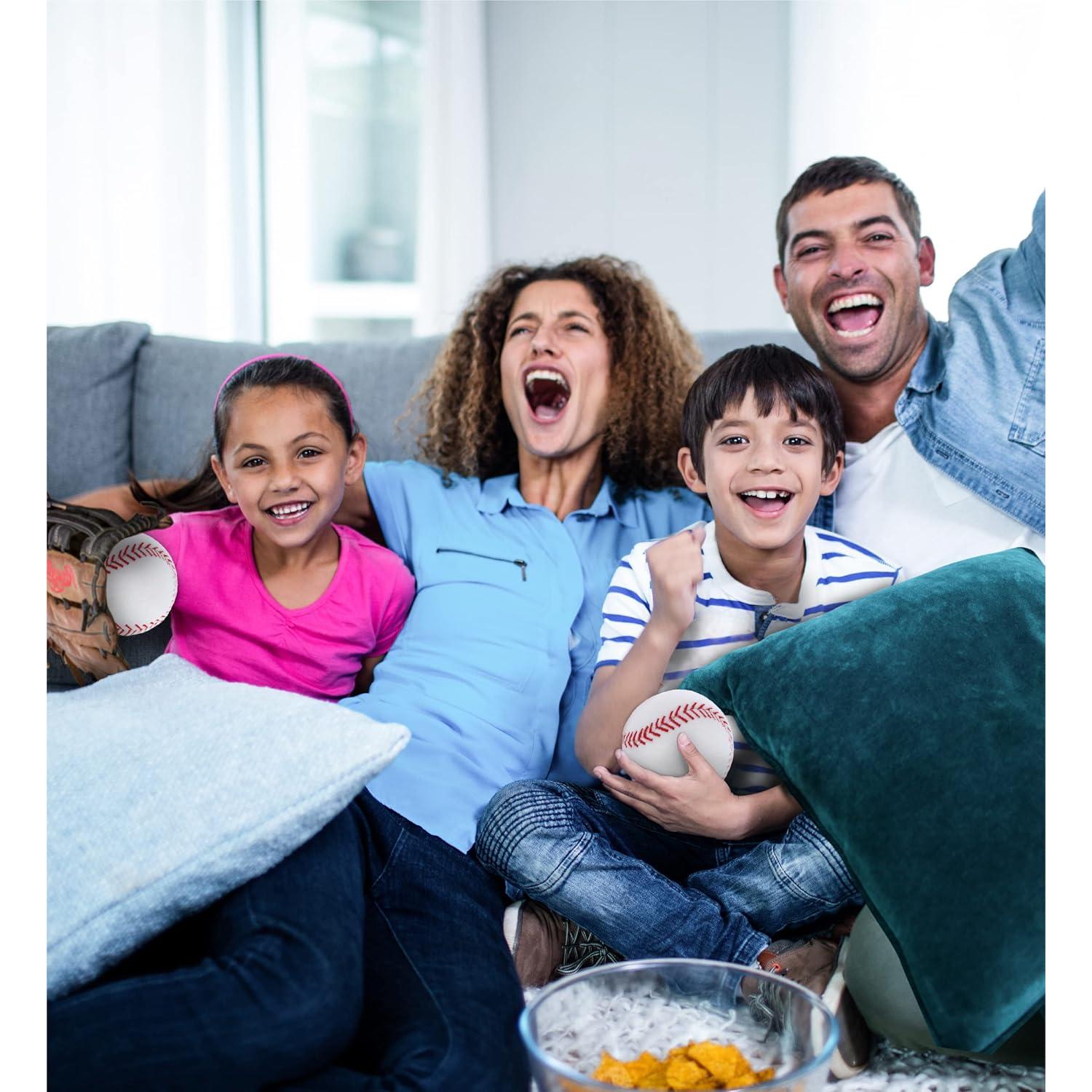 Pelota de Béisbol de Peluche DolliBu 7,62 cm Suave y Esponjosa