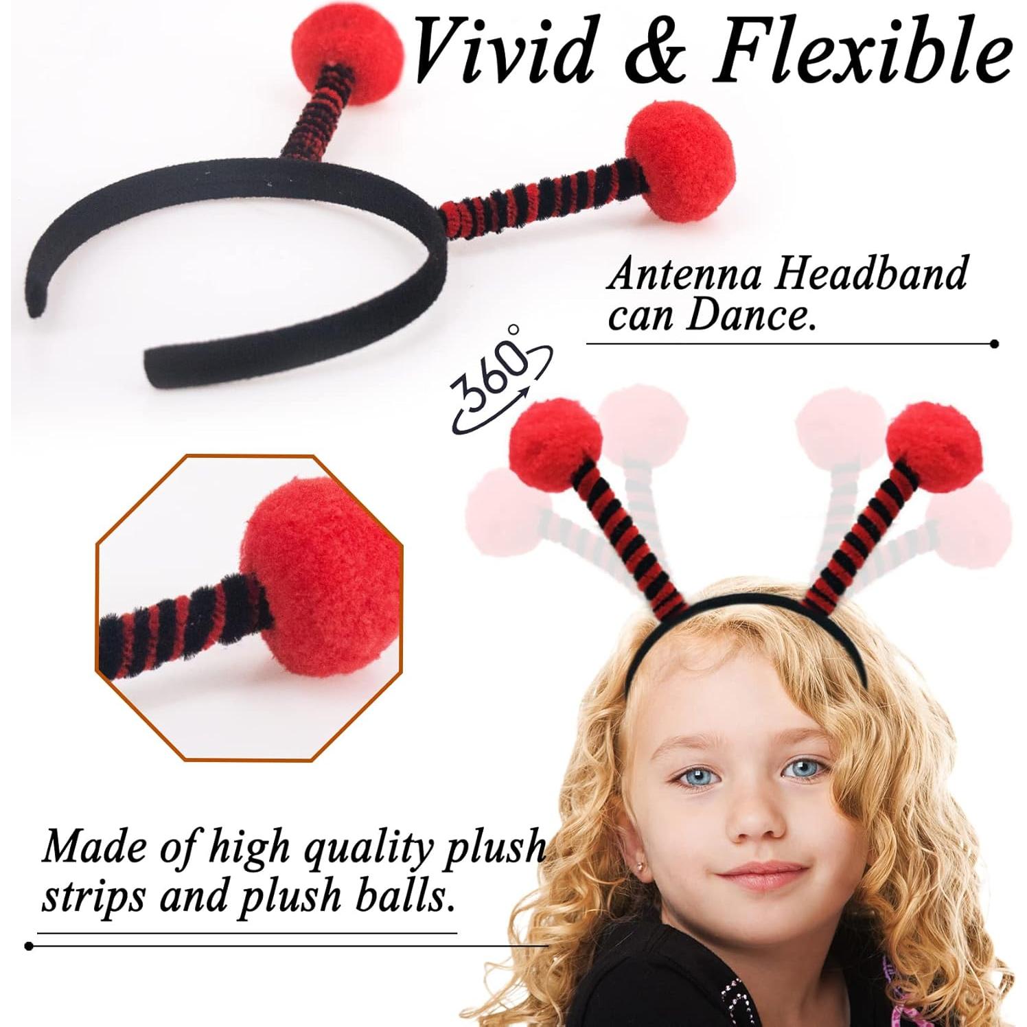 Disfraz de Mariquita para Niñas con Tutú y Diadema - 3 a 7 Años