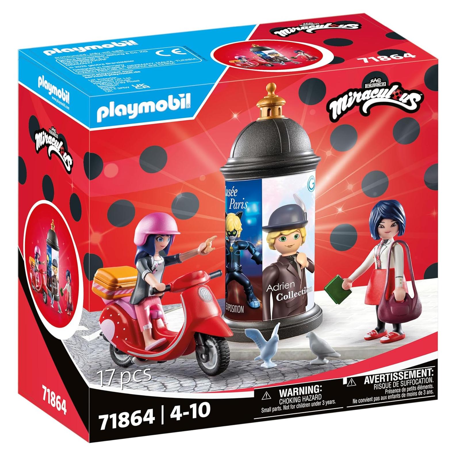 Set de Juego Playmobil Miraculous Scooter París 71864