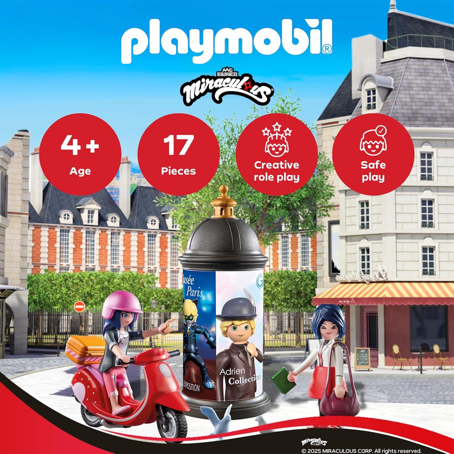 Set de Juego Playmobil Miraculous Scooter París 71864
