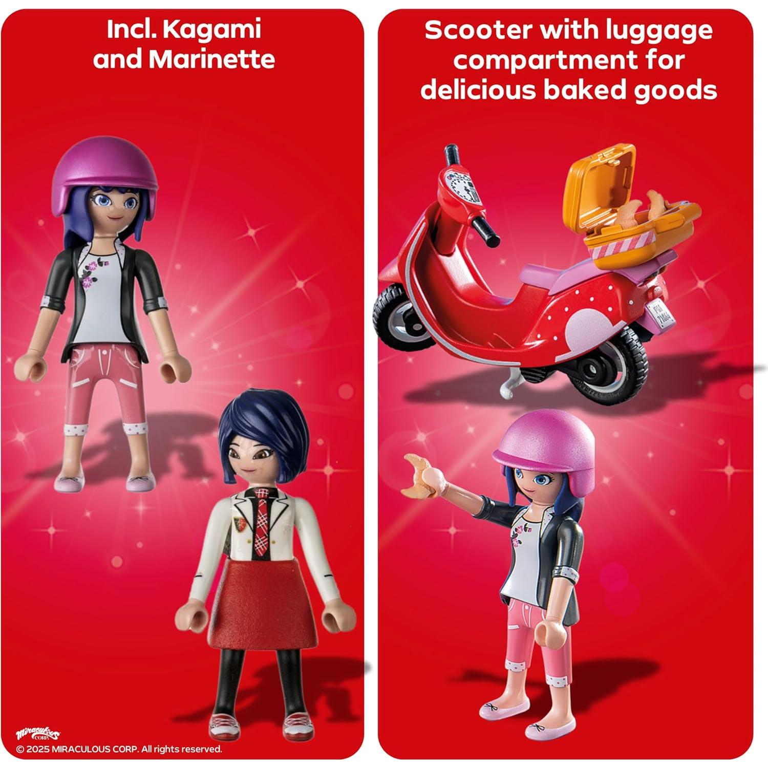 Set de Juego Playmobil Miraculous Scooter París 71864