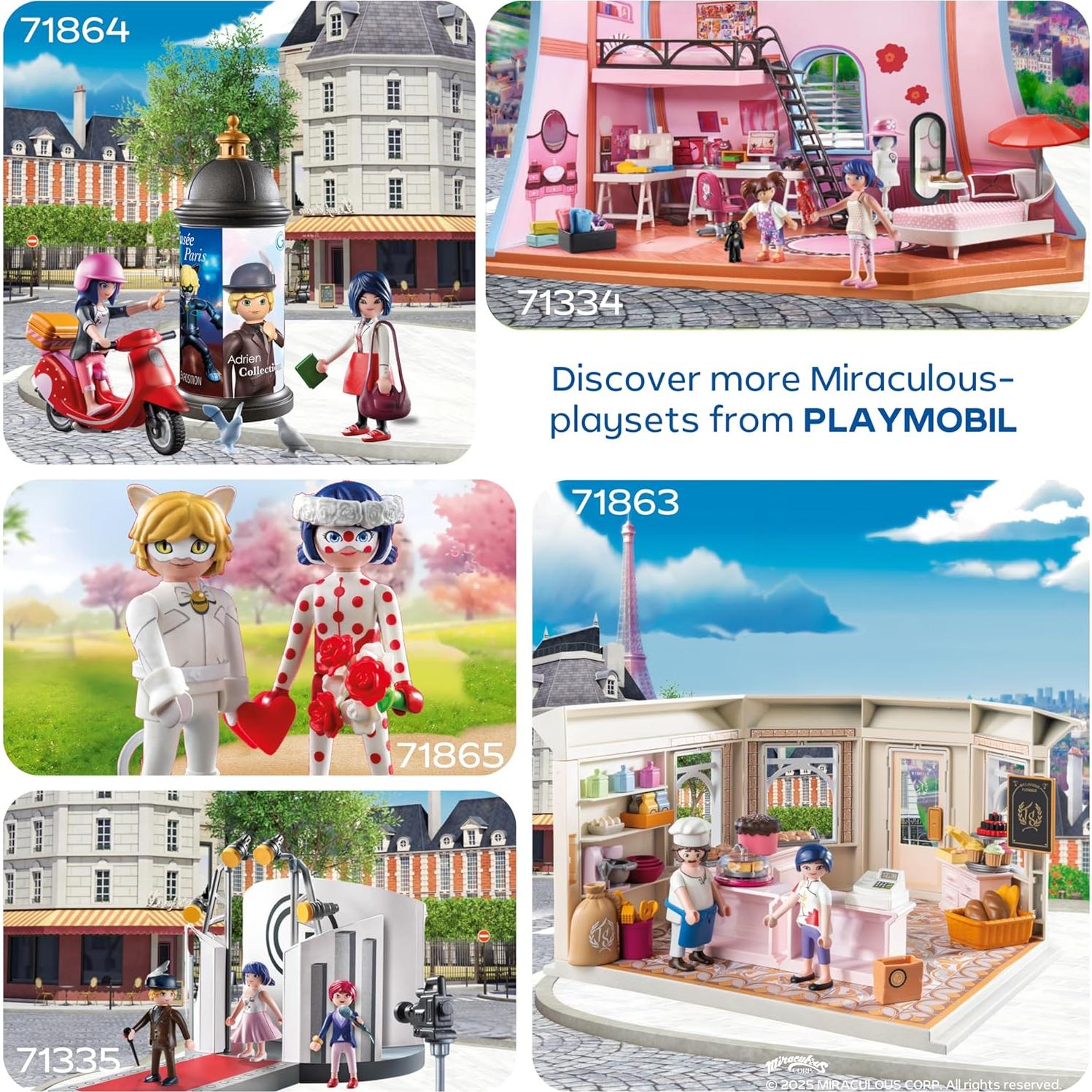Set de Juego Playmobil Miraculous Scooter París 71864