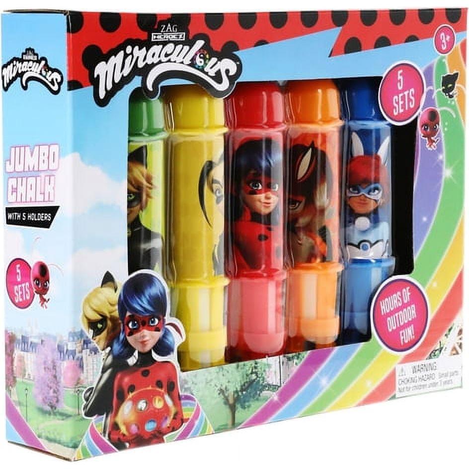 Conjunto de Tiza Jumbo 5 Piezas Miraculous Ladybug