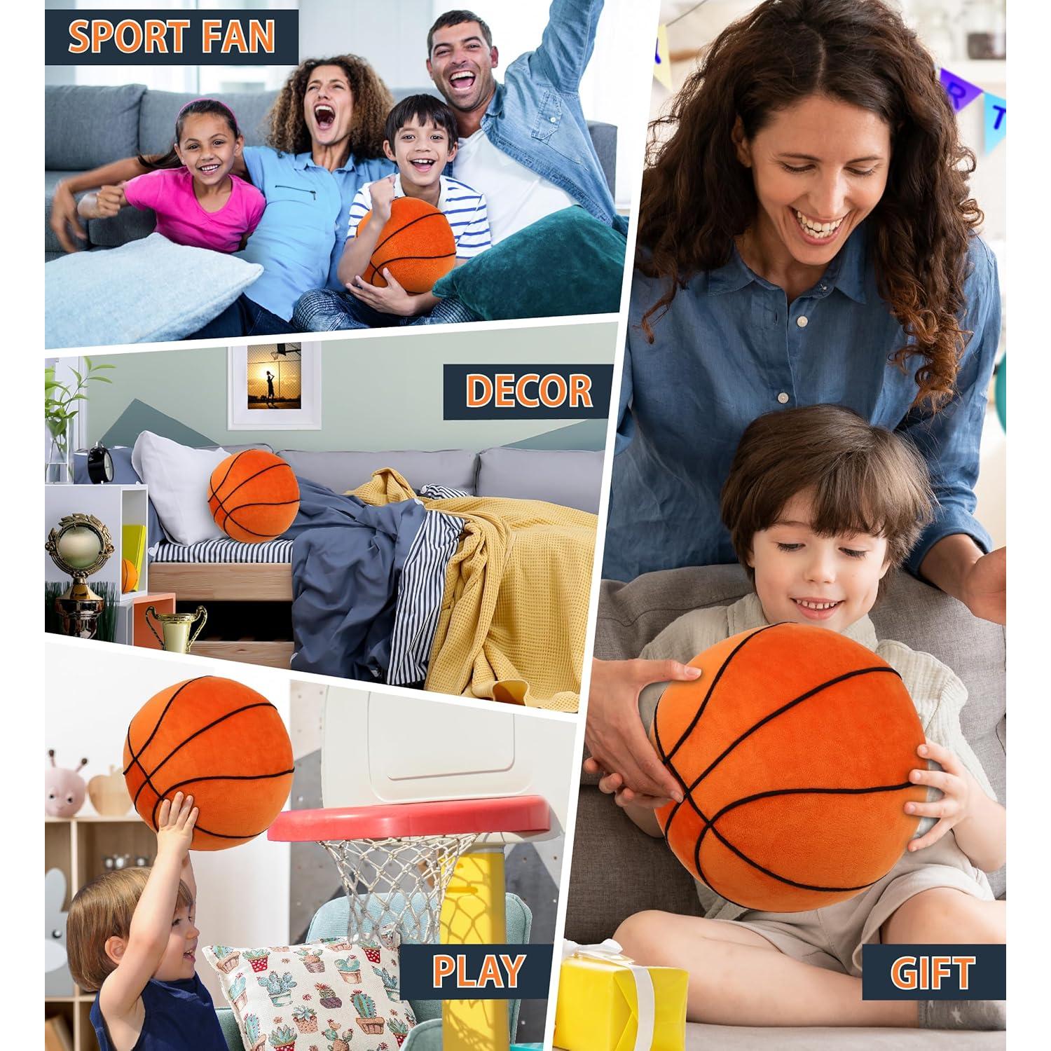 Pelota de Baloncesto de Peluche DolliBu 24 cm Suave