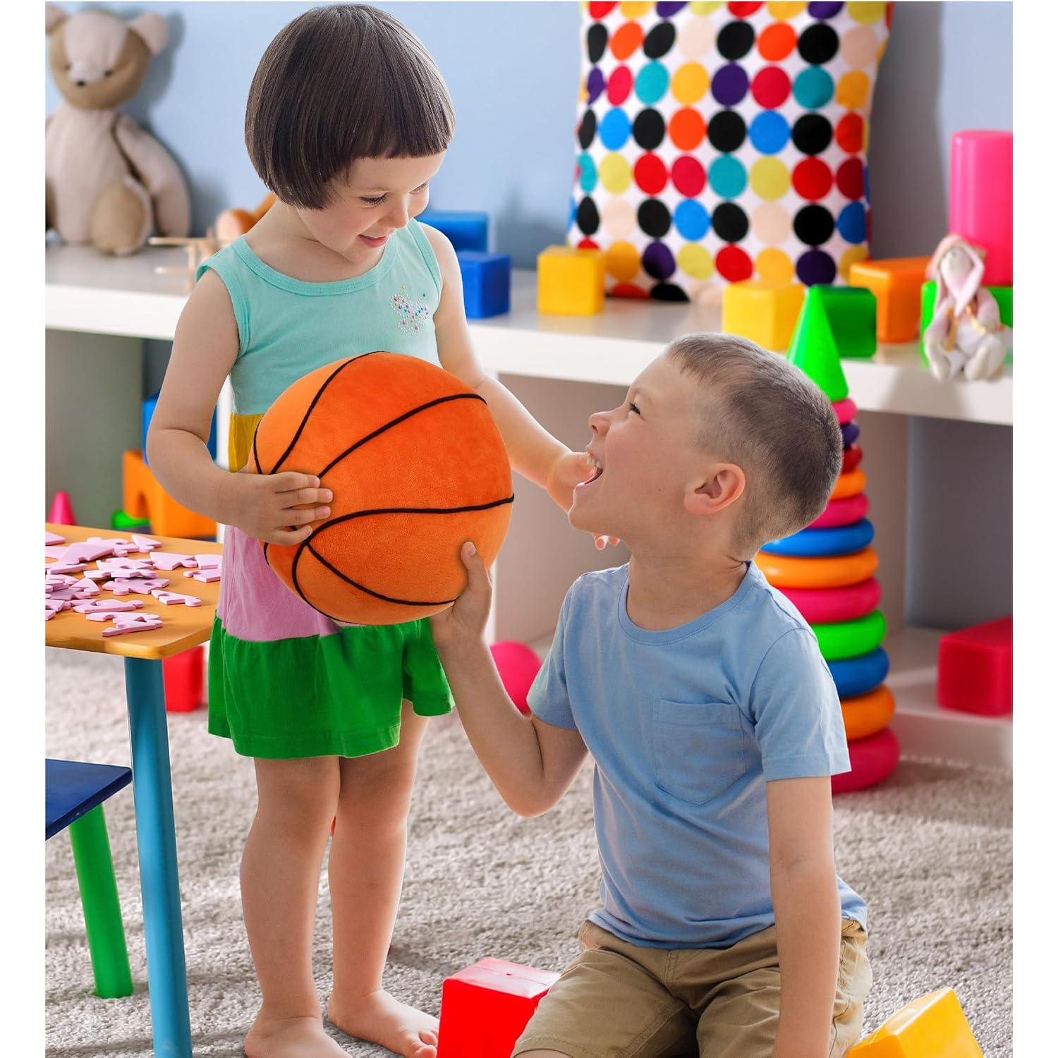 Pelota de Baloncesto de Peluche DolliBu 24 cm Suave