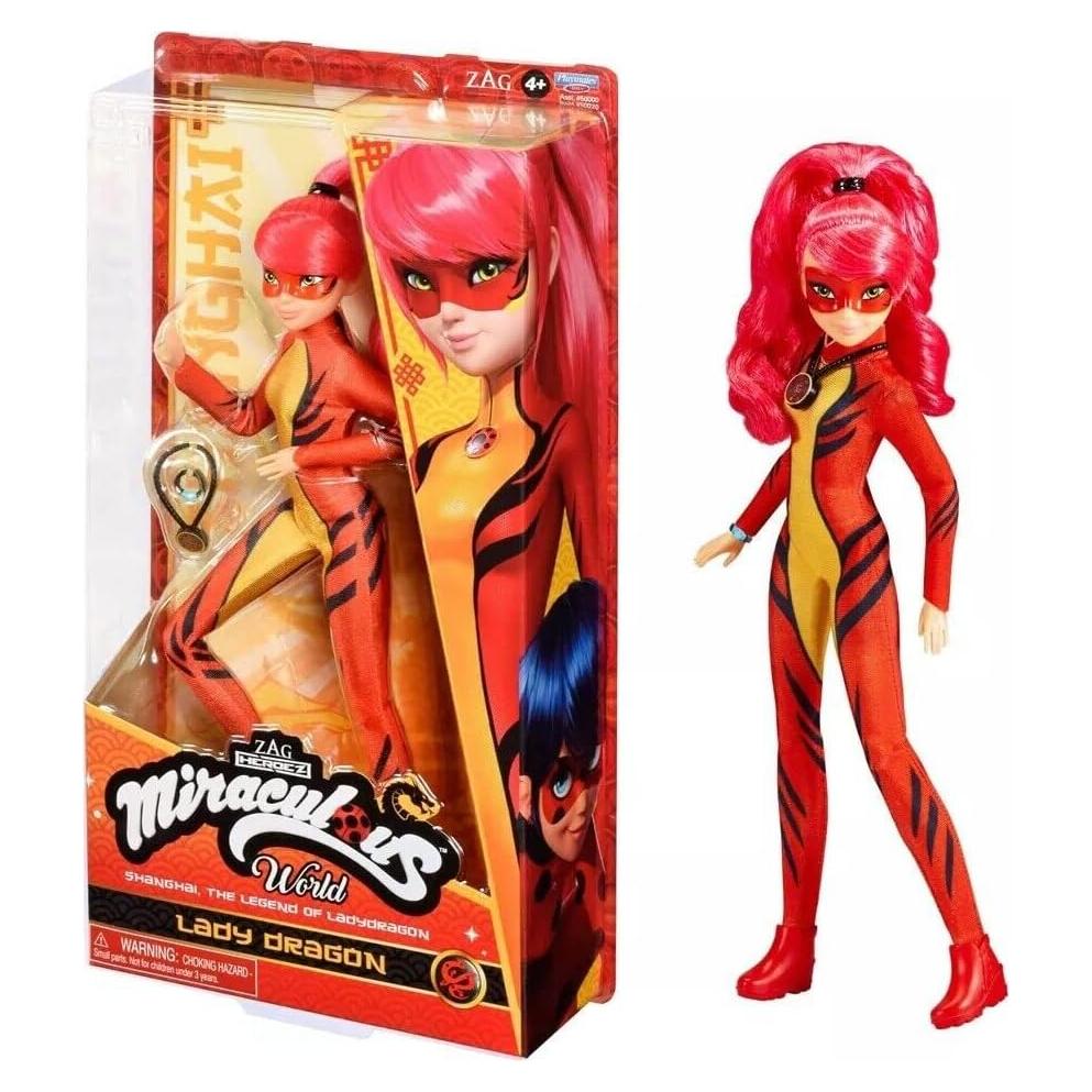 Muñeca Lady Dragon Miraculous Playmates 33 cm con Accesorios