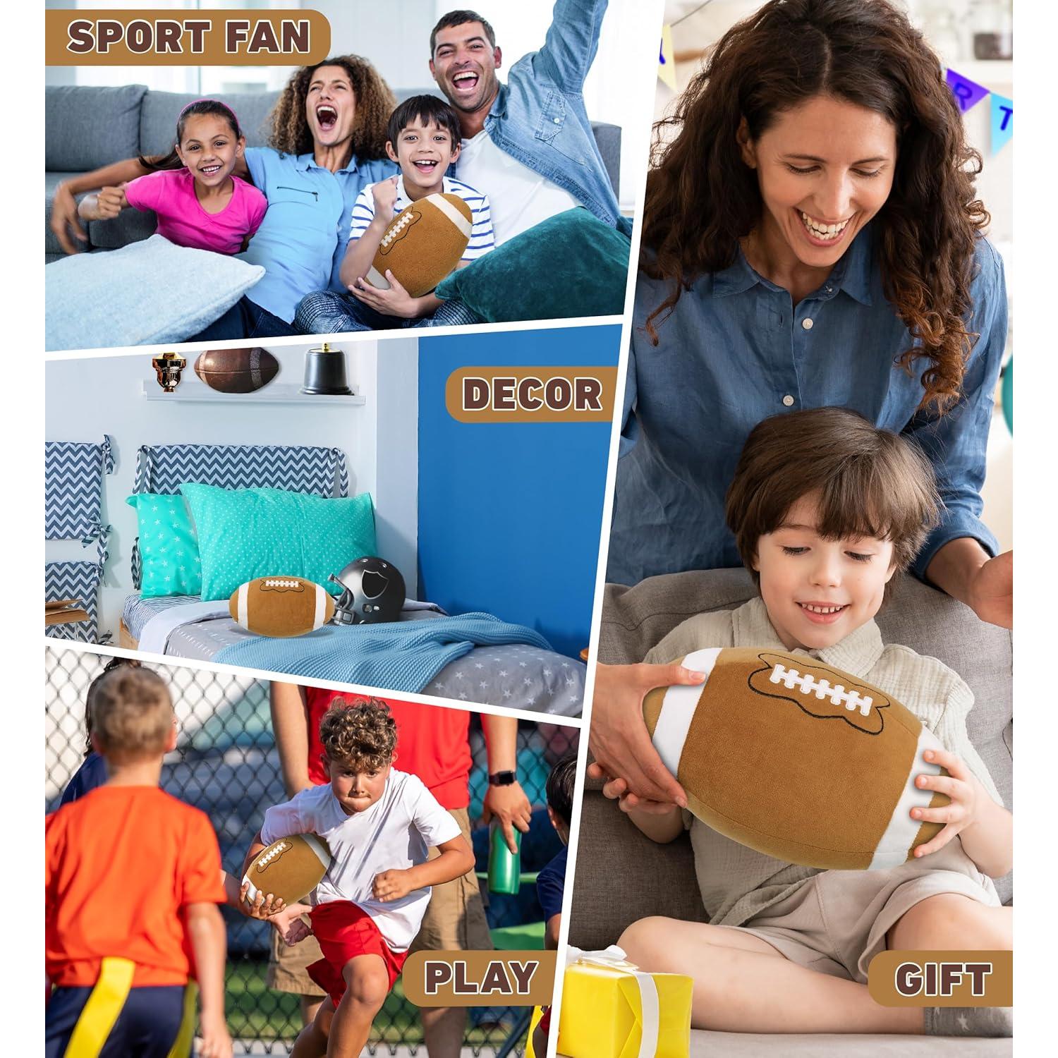 Pelota de Fútbol de Peluche DolliBu 15 cm Suave y Esponjosa