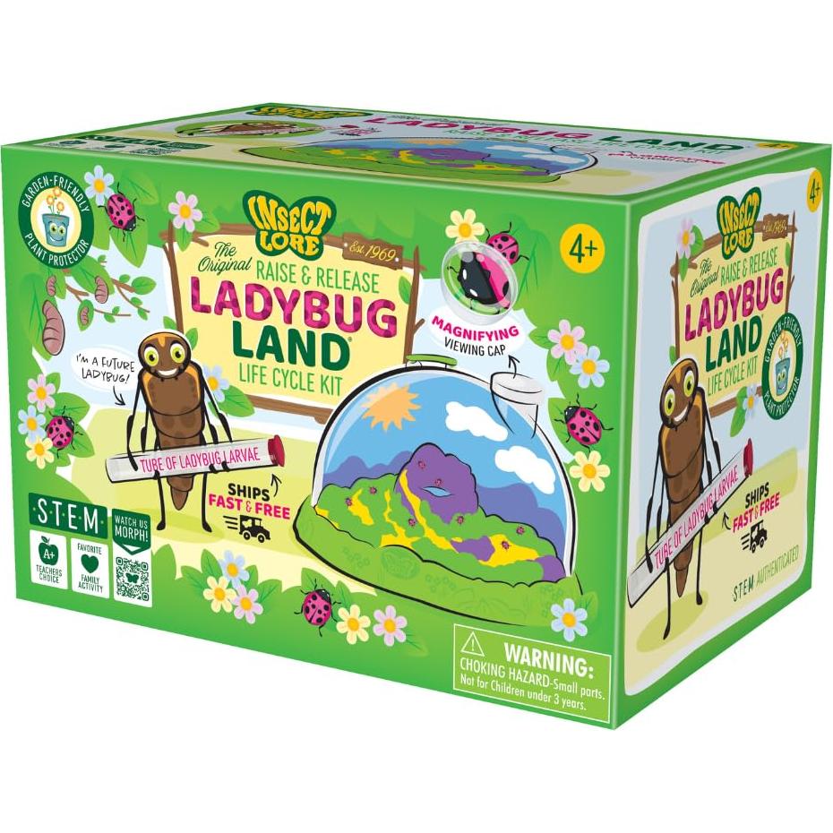 Kit de Crecimiento de Mariquitas Insect Lore - Habitat Educativo STEM