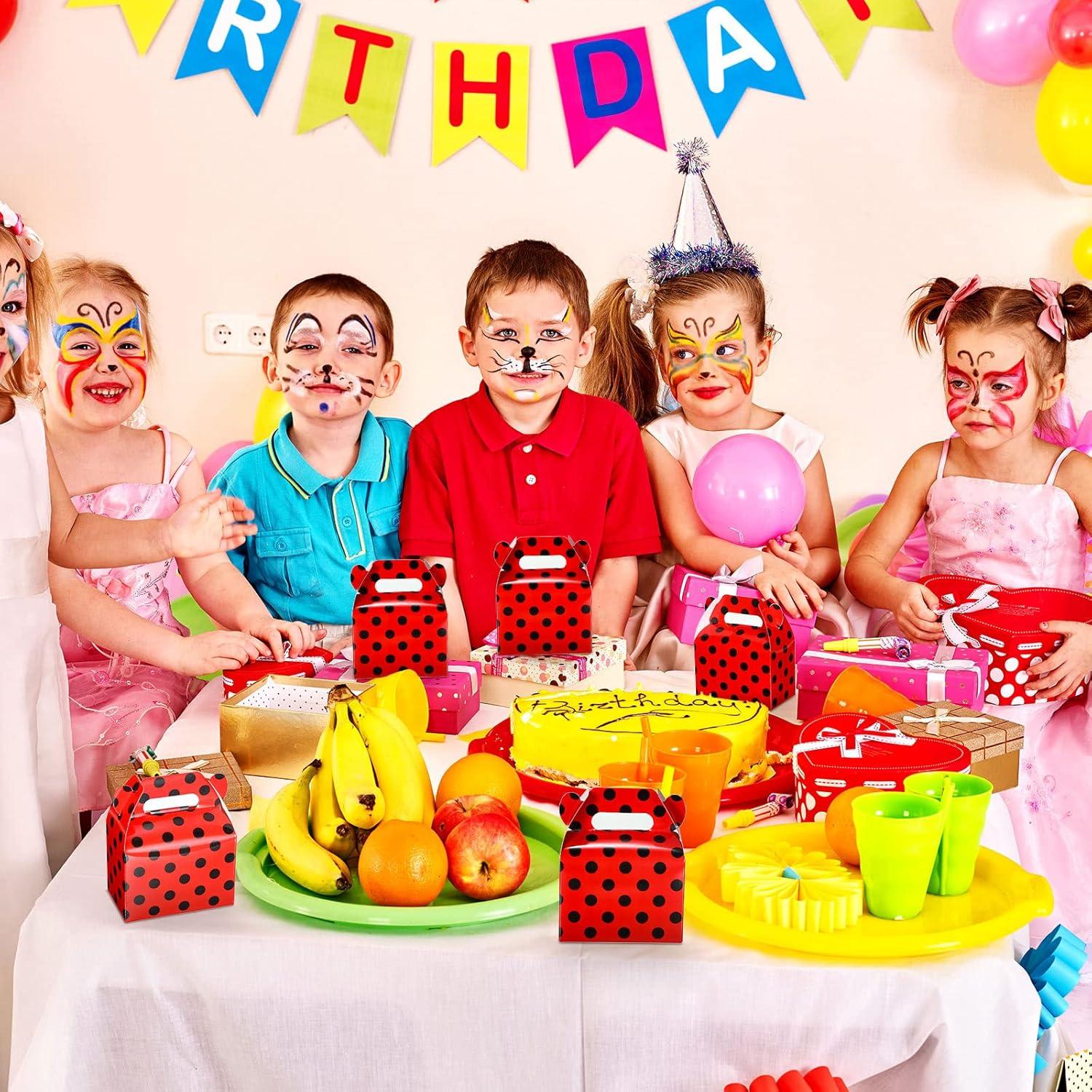 Cajas de Favor de Fiesta Mariquita Outus - 30 Piezas 10.2x6.4x12.2cm