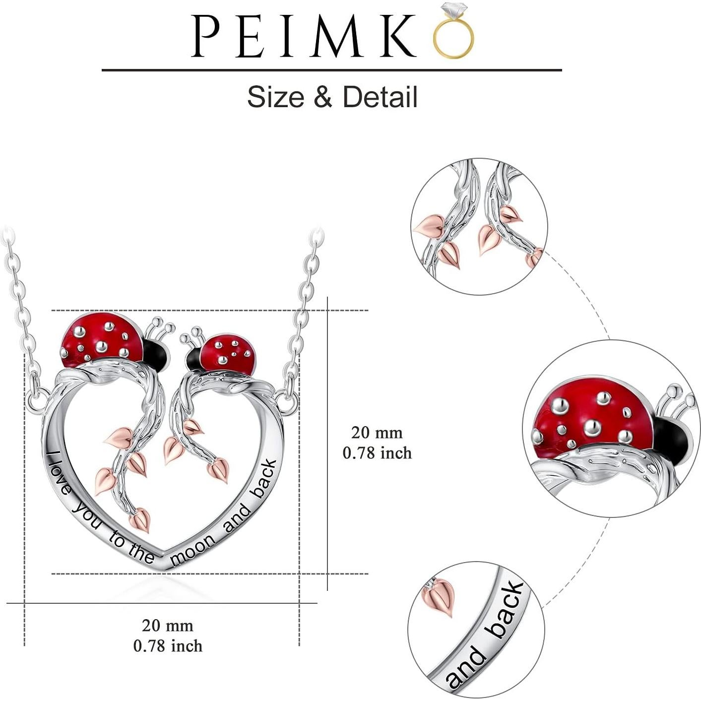 Collar de Plata Esterlina PEIMKO con Colgante de Árbol de la Vida