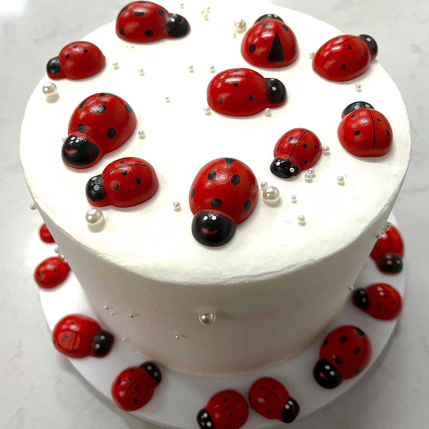 Decoración de pastel y cupcake de mariquita Roaring Good Time