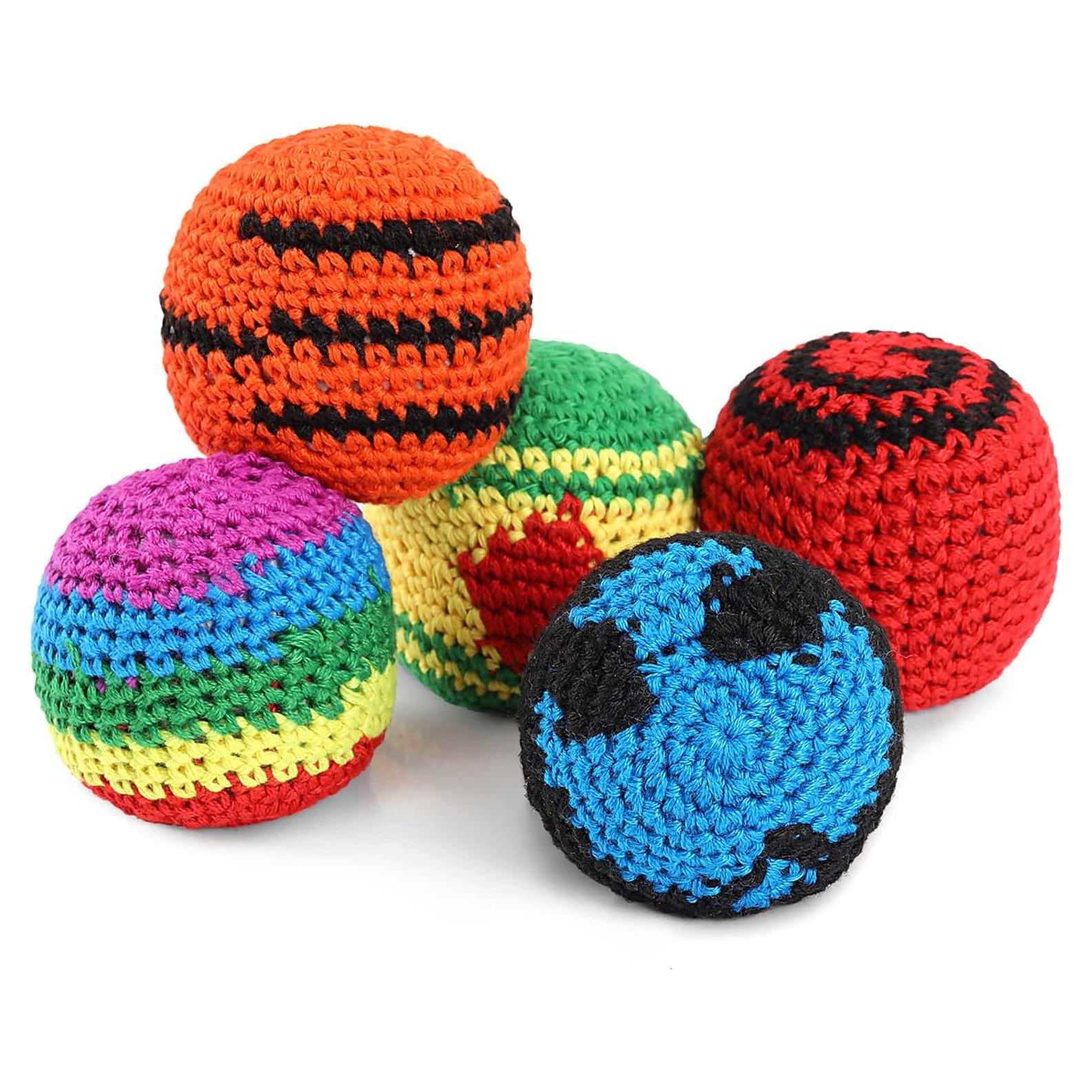 Pelotas de Kickball Tejidas Blulu - 5 Piezas para Niños