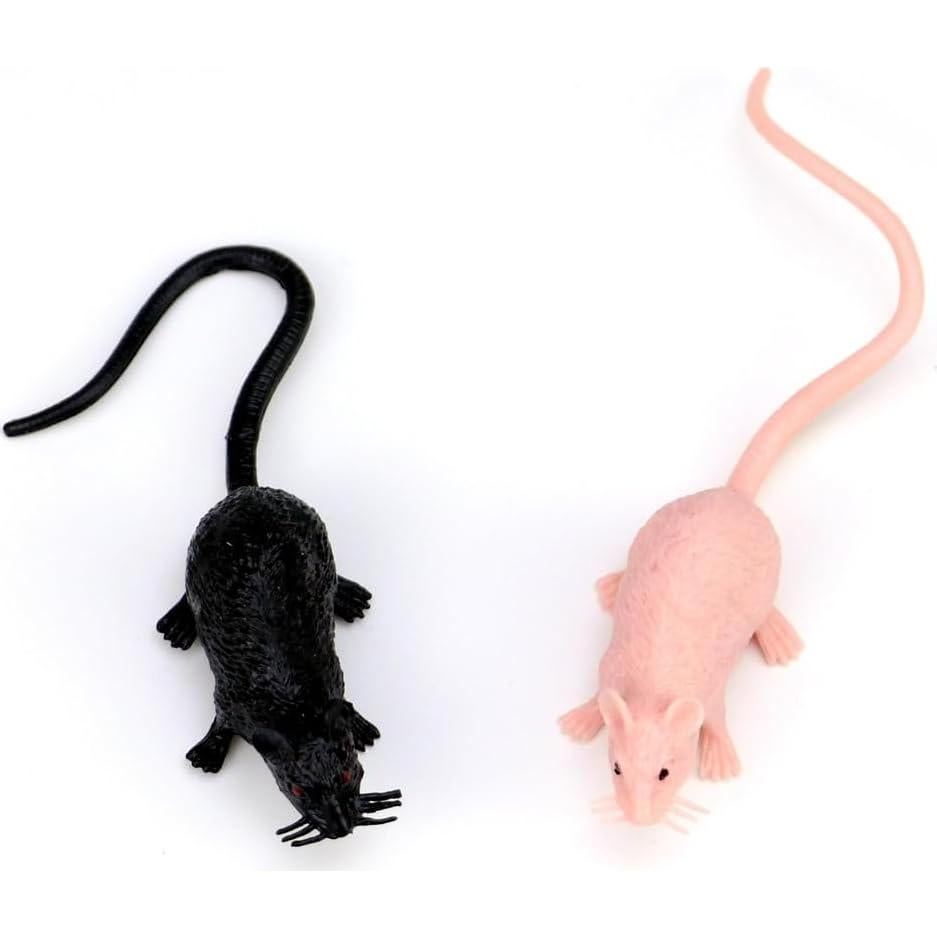 80 Mini Ratones Falsos de Plástico para Halloween - Titihuirie