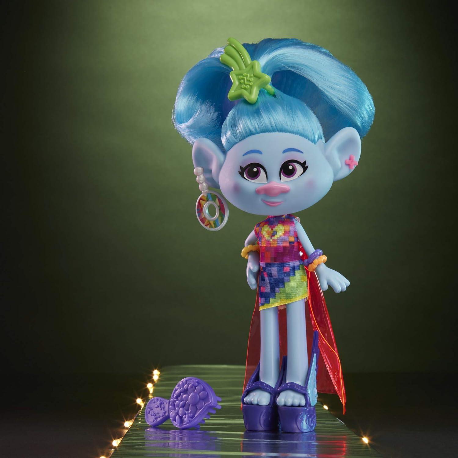Muñeca Glam Chenille DreamWorks Trolls 30 cm con accesorios