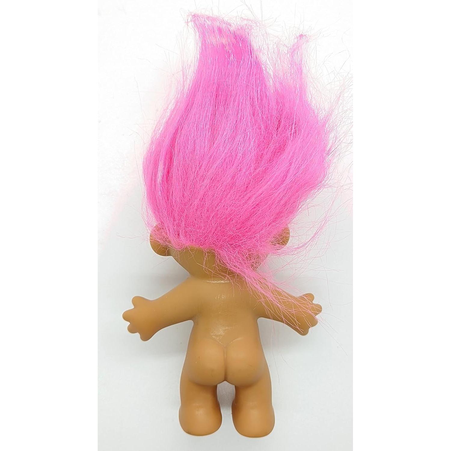 Troll de muñeca Russ Berrie 11.4 cm cabello rosa