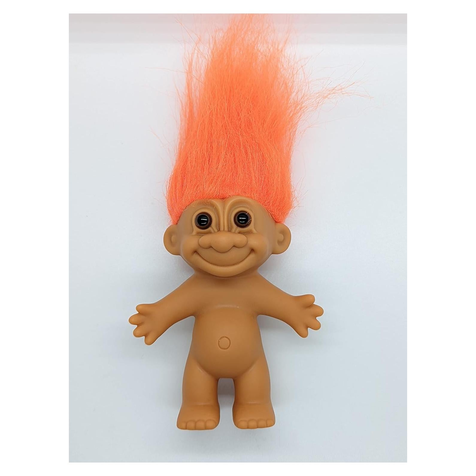 Muñeca Troll Vintage Cabello Naranja Russ 12.7 cm