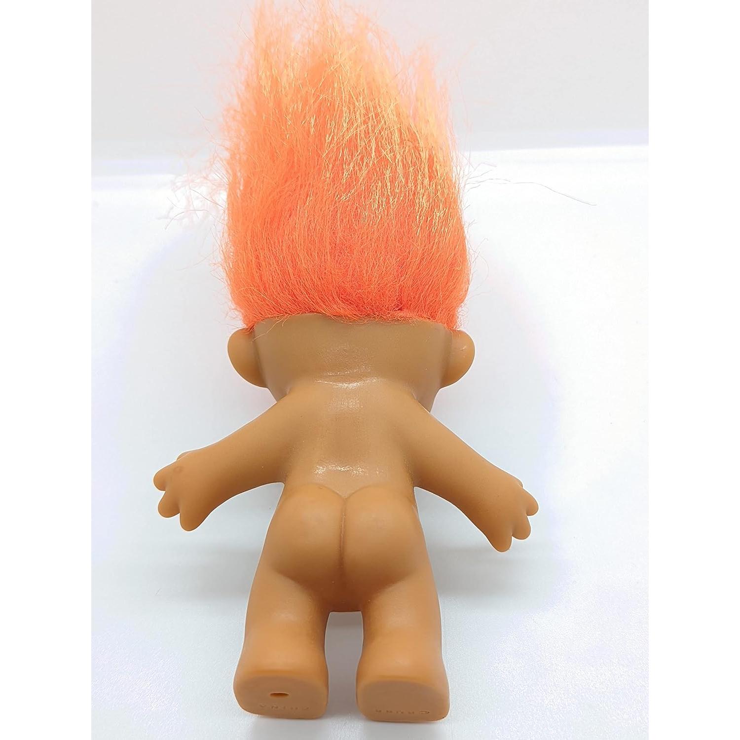 Muñeca Troll Vintage Cabello Naranja Russ 12.7 cm
