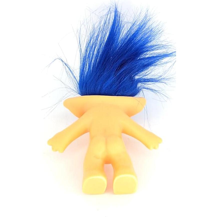 Muñeca Troll Cabello Azul Retro 12.7 cm Russ Berries