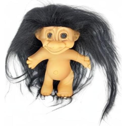 Muñeca Troll Vintage Russ Berries 12.7 cm Cabello Negro