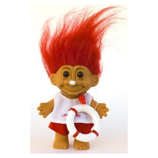 Muñeco Troll LIFEGUARD de la Suerte 15.24 cm Rojo