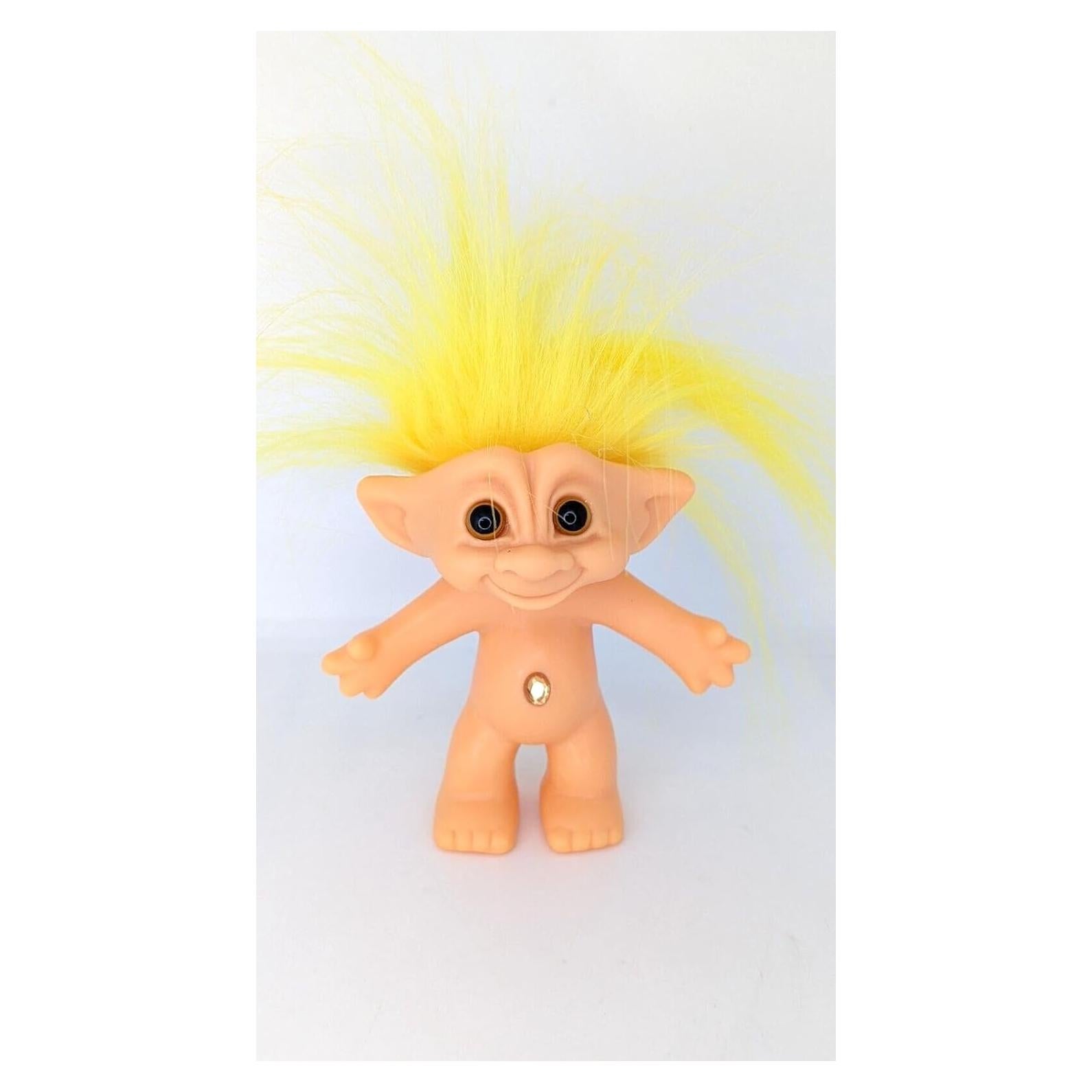 Muñeca Troll Cabello Amarillo Retro 12.7 cm Russ Berries