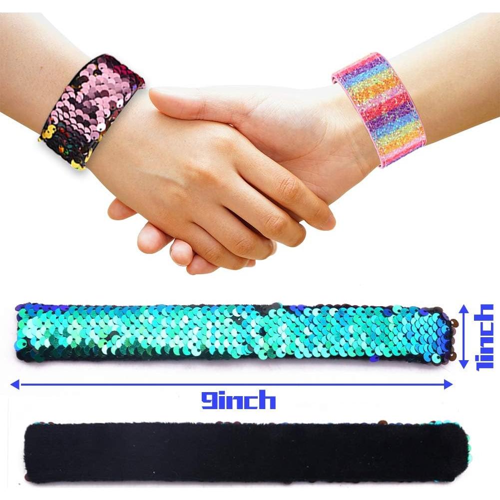 Pulseras Slap Brillantes VGoodall 12 PCS para Niños