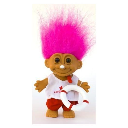 Muñeco Troll LIFEGUARD de la Suerte Russ Berrie 113g
