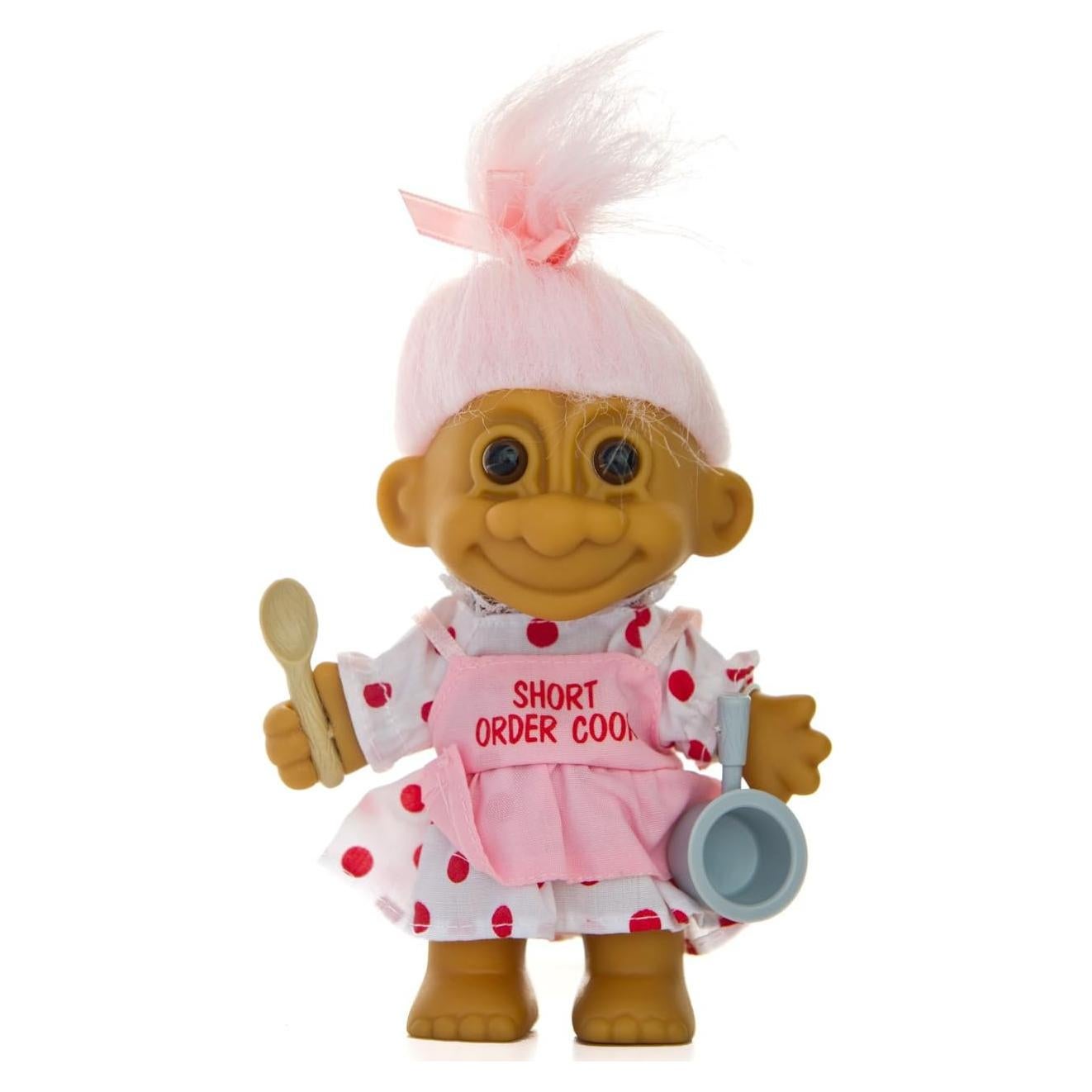 Muñeca Troll Vintage Russ Pelo Rosa 14 años y más