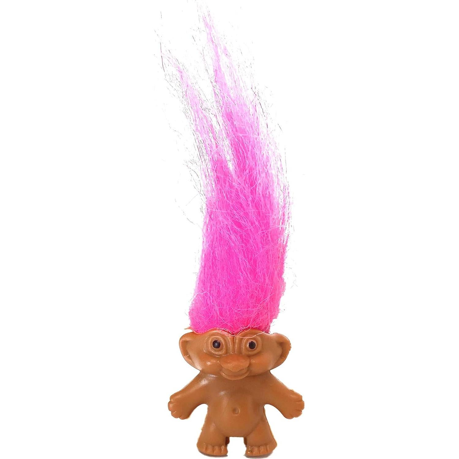 Mini Trolls Vintage de PVC - Paquete de 12 Piezas 3.81 cm