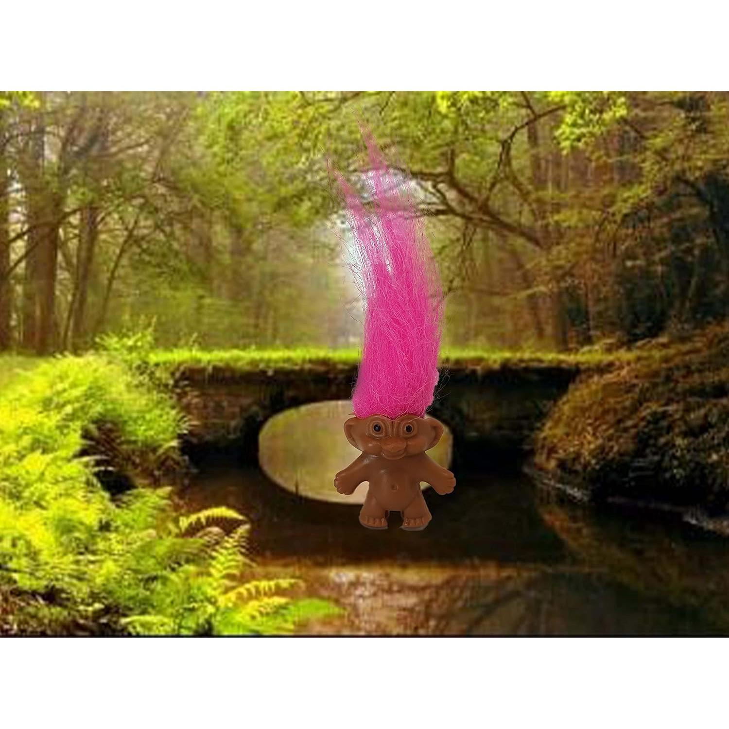 Mini Trolls Vintage de PVC - Paquete de 12 Piezas 3.81 cm