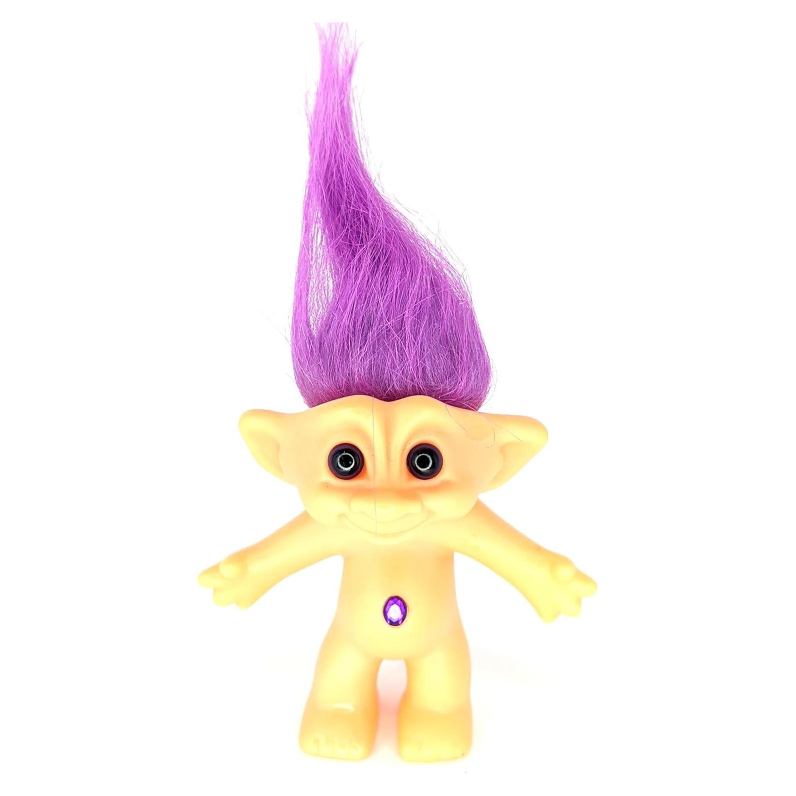 Muñeca Troll Coleccionable Russ Berries Pelo Morado 12.7 cm