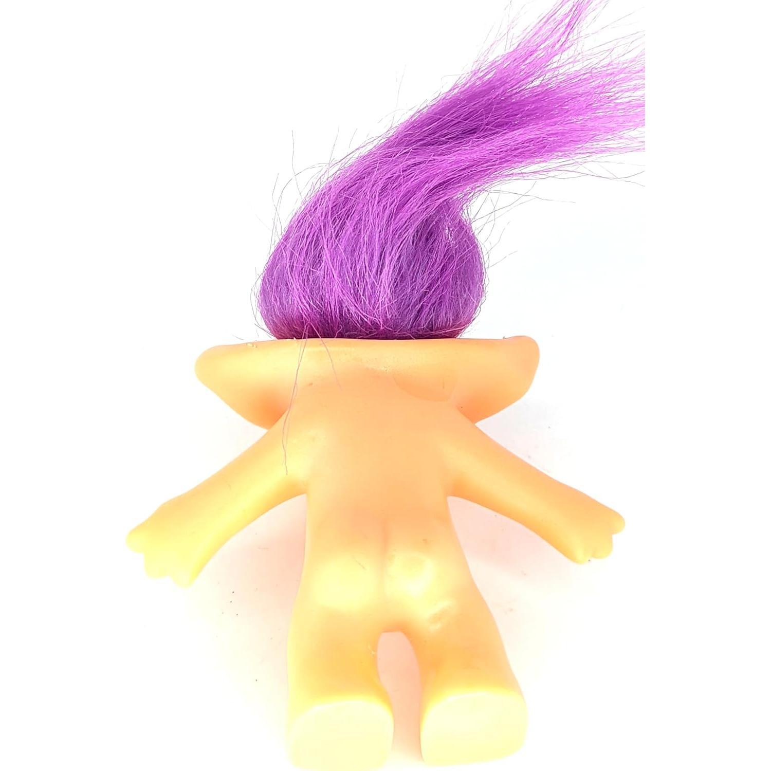 Muñeca Troll Coleccionable Russ Berries Pelo Morado 12.7 cm