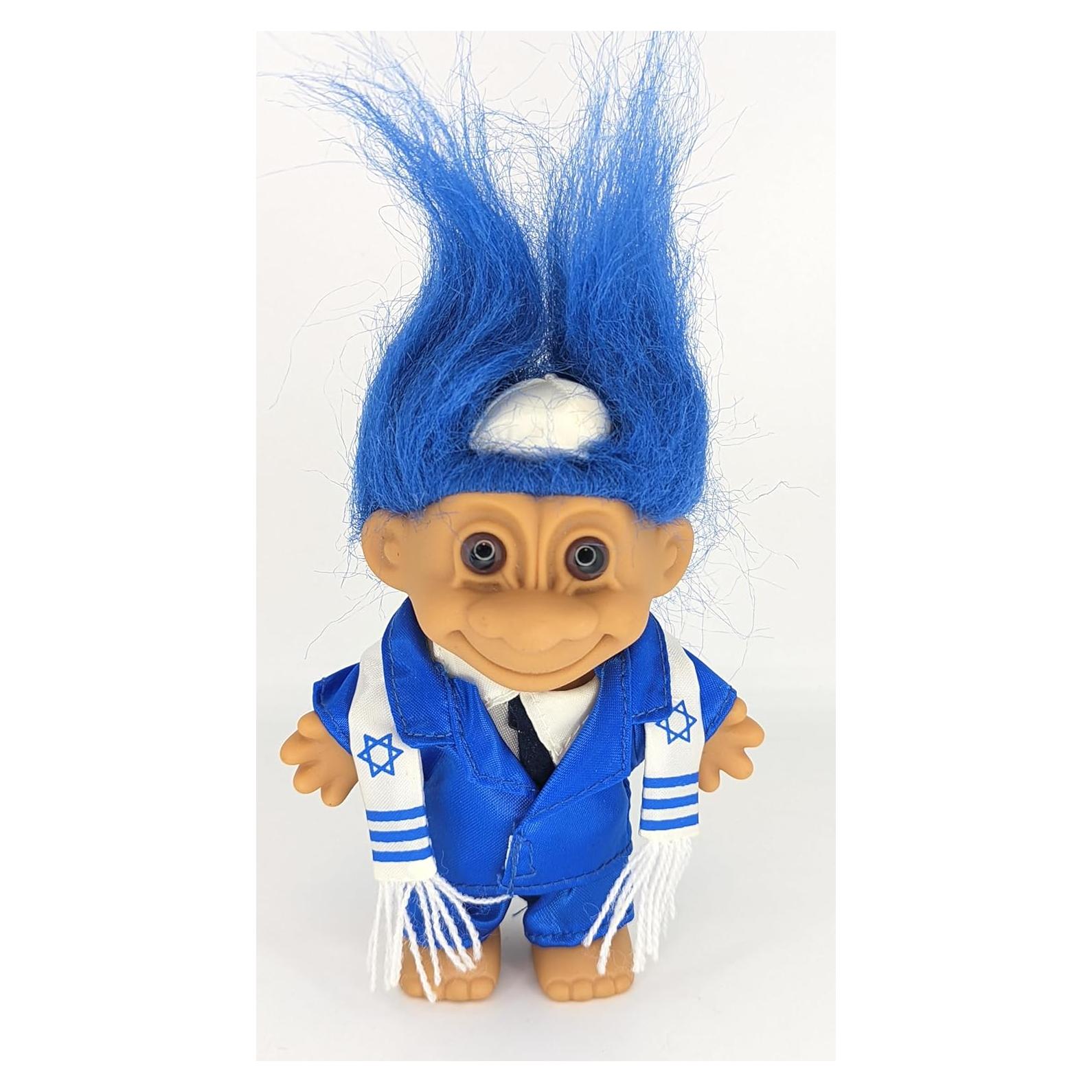 Muñeca Troll Russ Camo Vintage 12.7 cm Azul Retro