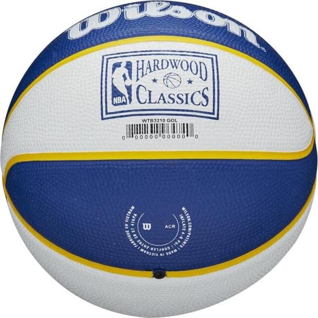 Balón Mini Baloncesto Wilson NBA Retro Golden State Warriors