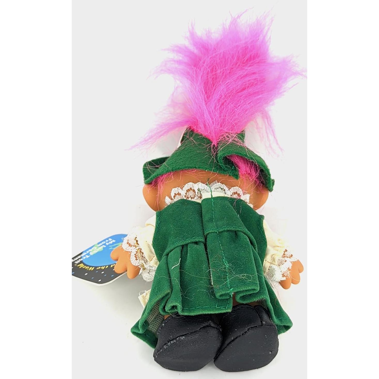 Muñeca Troll Russ Berries Vintage Pelo Rosa 12.7 cm
