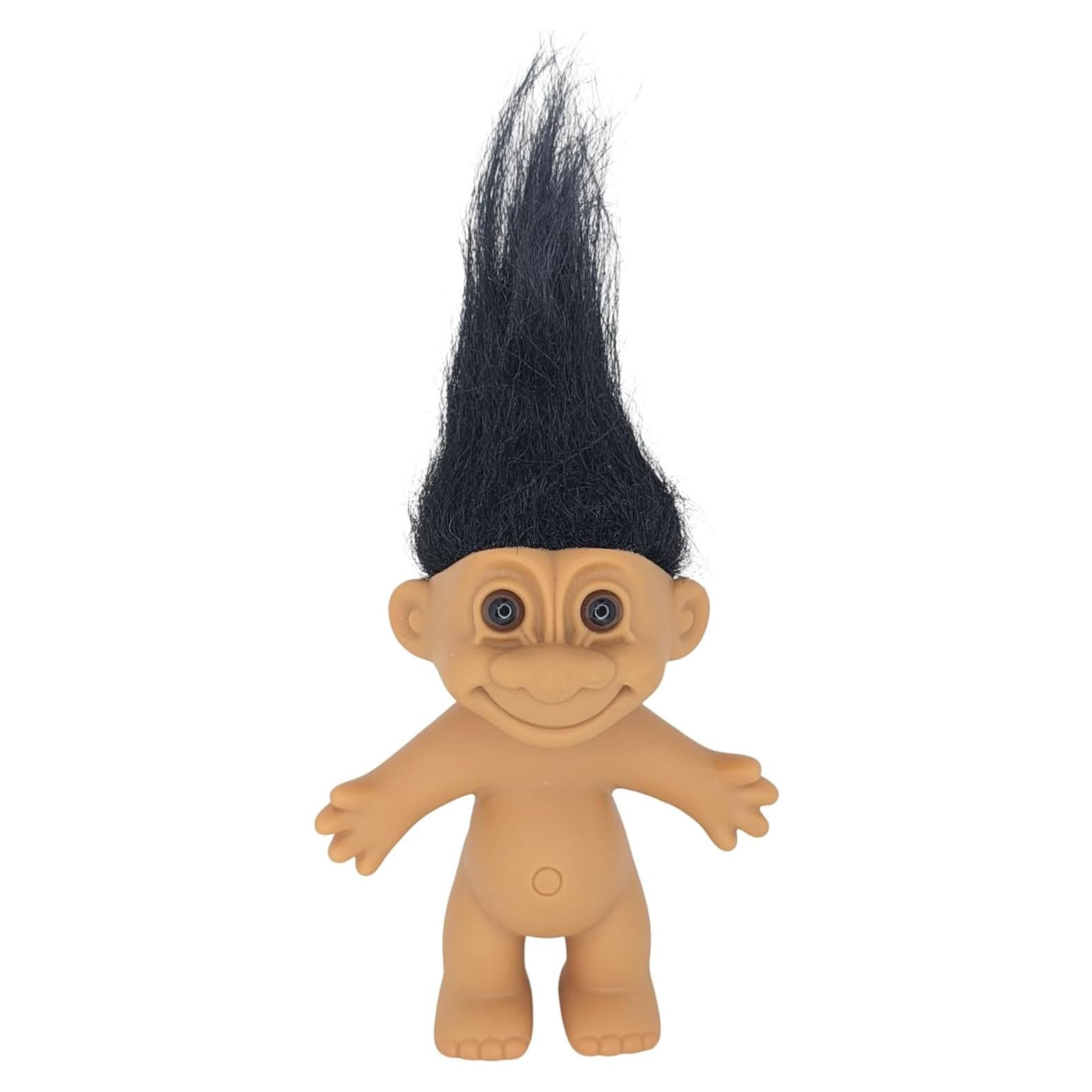 Muñeca Troll Vintage Russ Berries 12.7 cm Cabello Negro