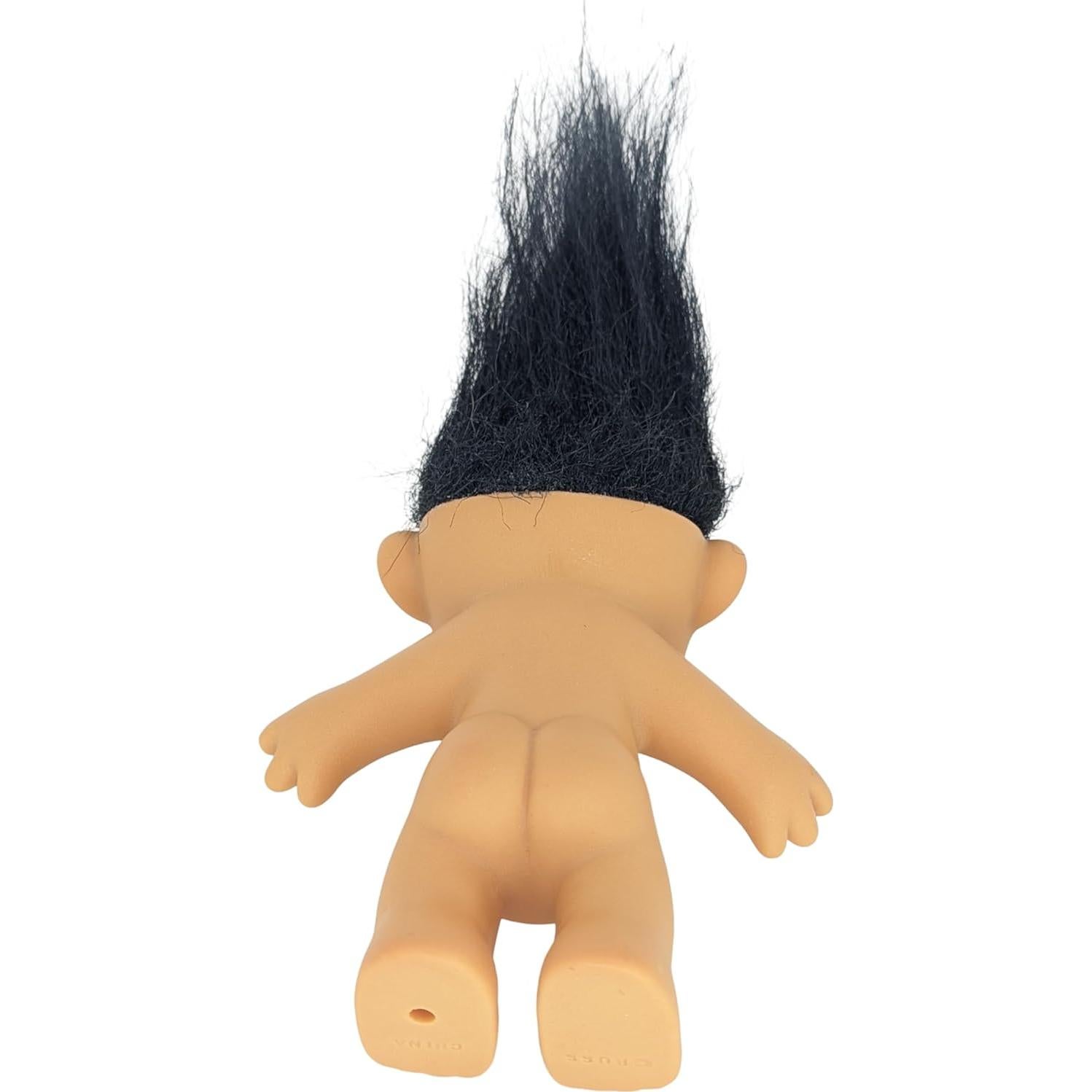 Muñeca Troll Vintage Russ Berries 12.7 cm Cabello Negro