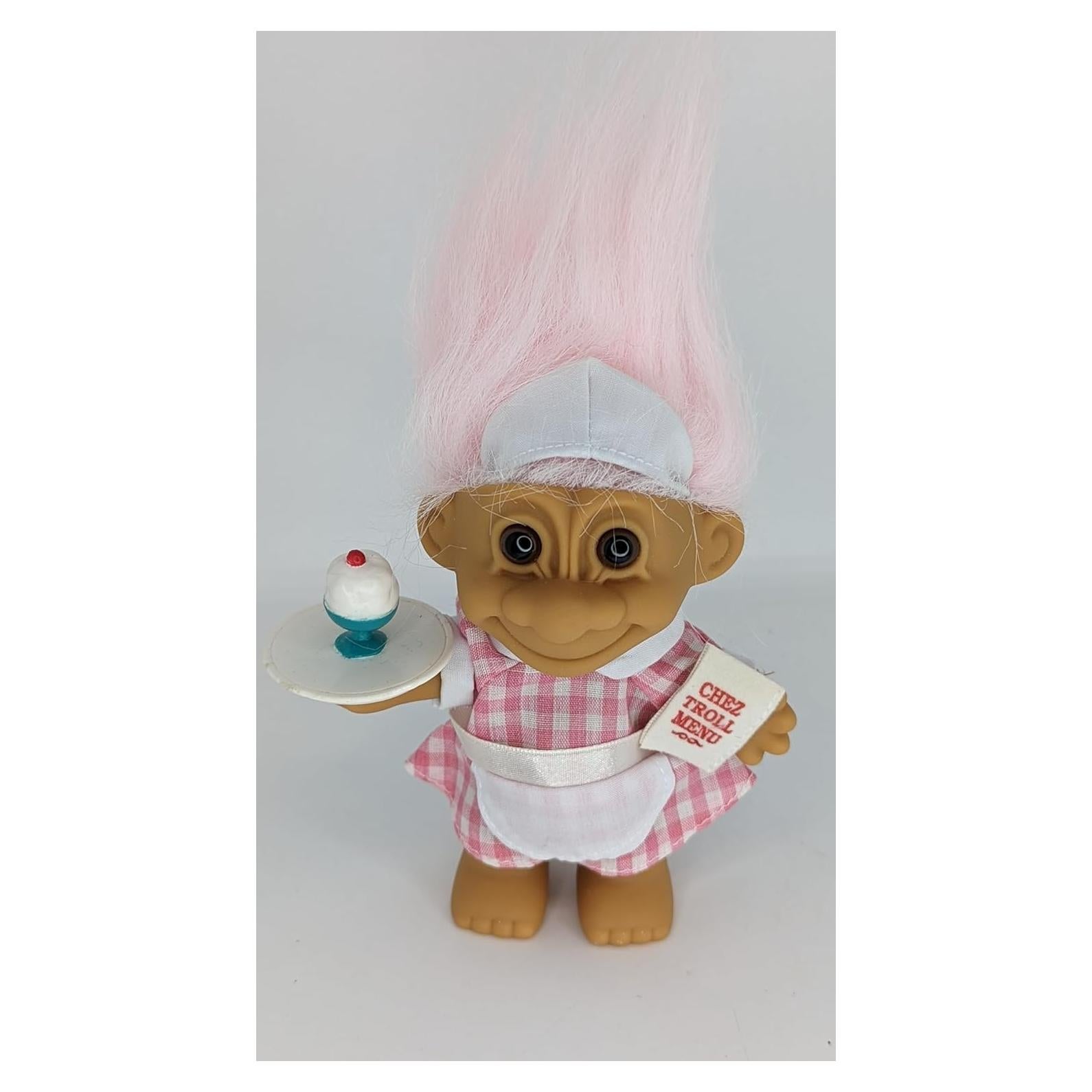 Muñeca Troll Dnsy Camarera Maitre d 12.7 cm Pelo Rosa