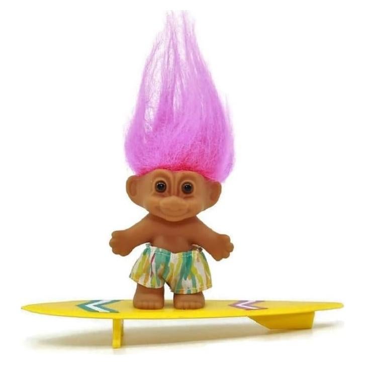 Troll Coleccionable de Surfista Russ - Cabello Amarillo