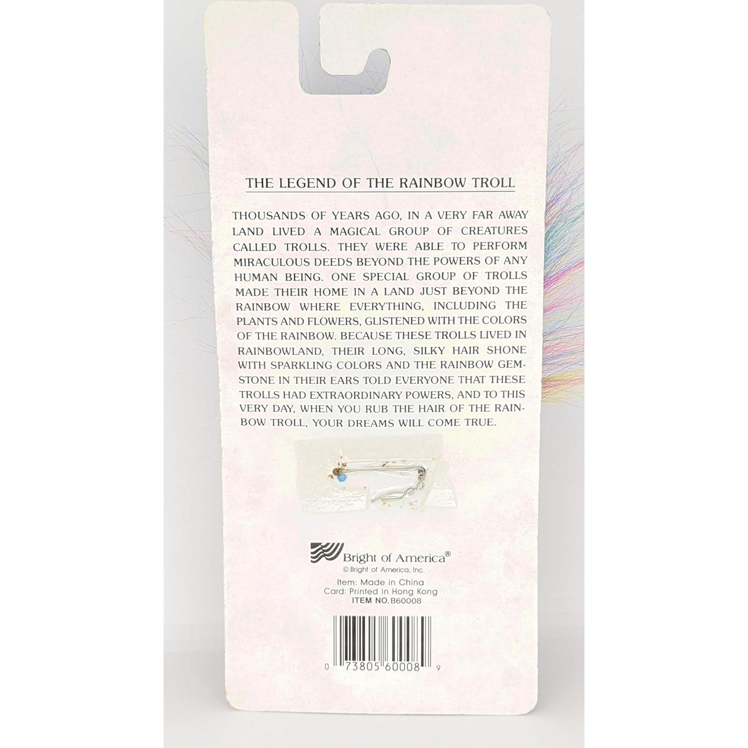 Muñeca Troll Cabello Arcoíris Bight of America 12.7 cm