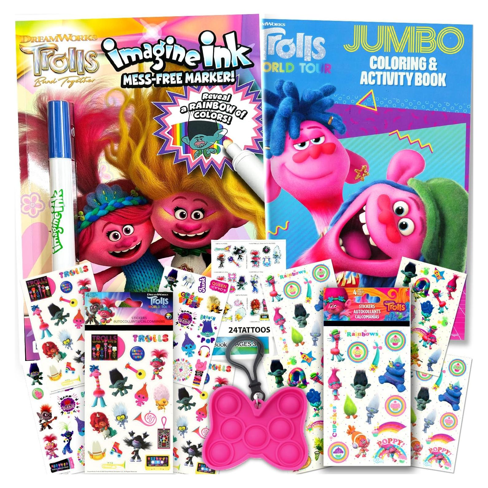 Paquete de Libros de Colorear y Actividades Trolls Bendon