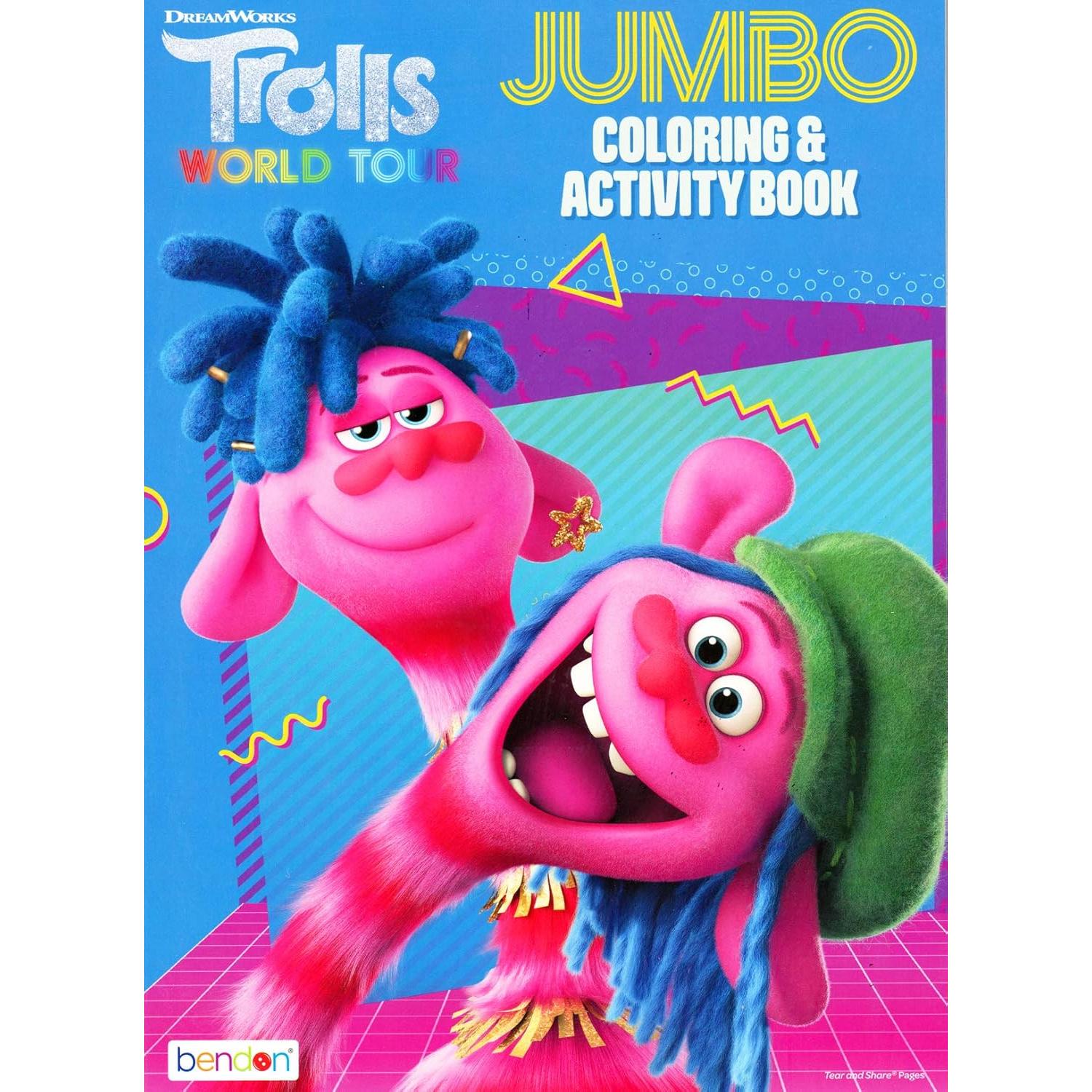 Paquete de Libros de Colorear y Actividades Trolls Bendon