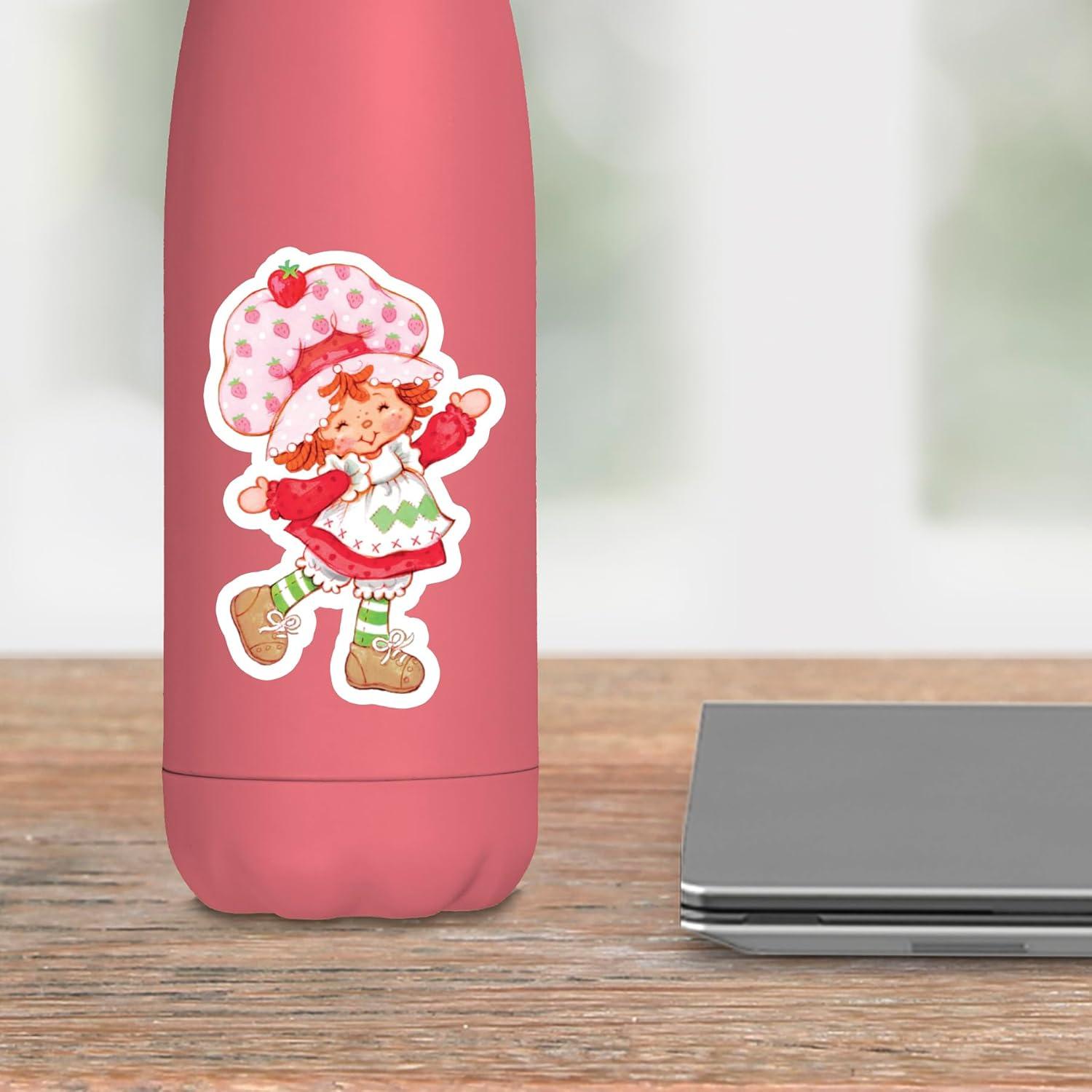 Calcomanía recortada en vinilo blanco Pastel de Fresa Trends International