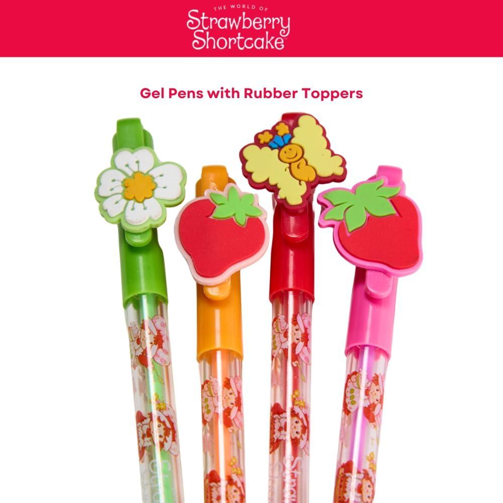 Conjunto Diario Pastel de Fresa con 4 Bolígrafos de Gel