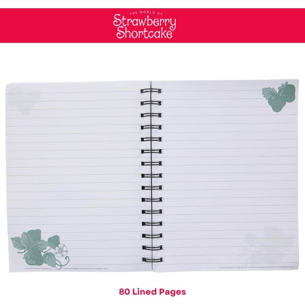 Conjunto Diario Pastel de Fresa con 4 Bolígrafos de Gel