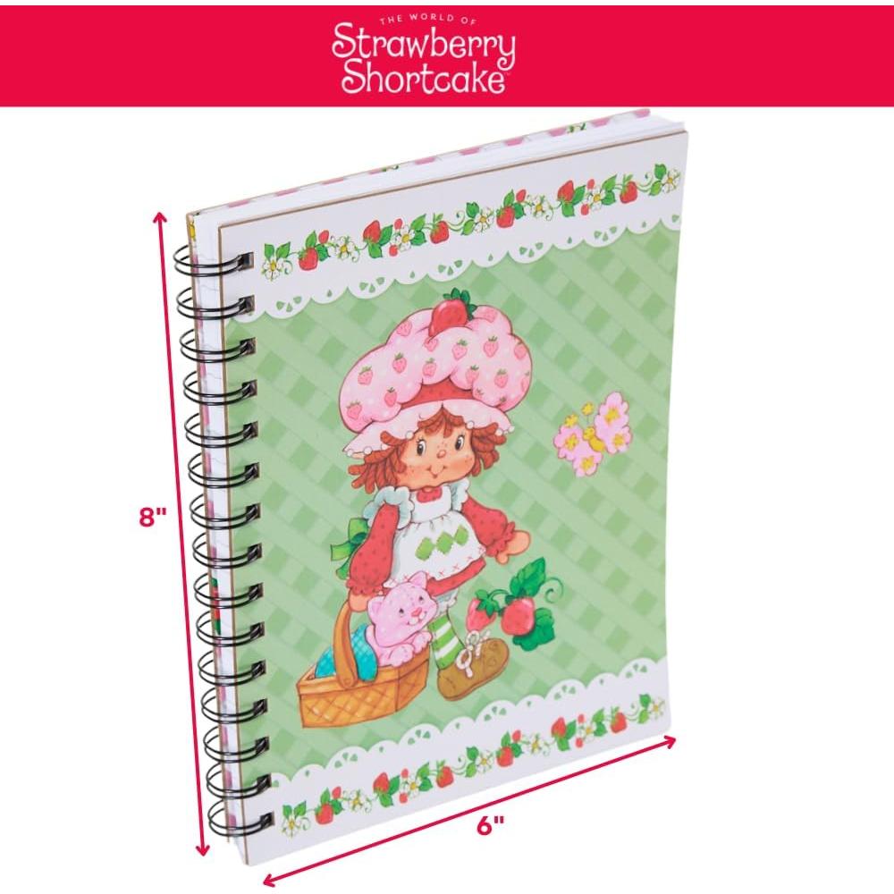 Conjunto Diario Pastel de Fresa con 4 Bolígrafos de Gel